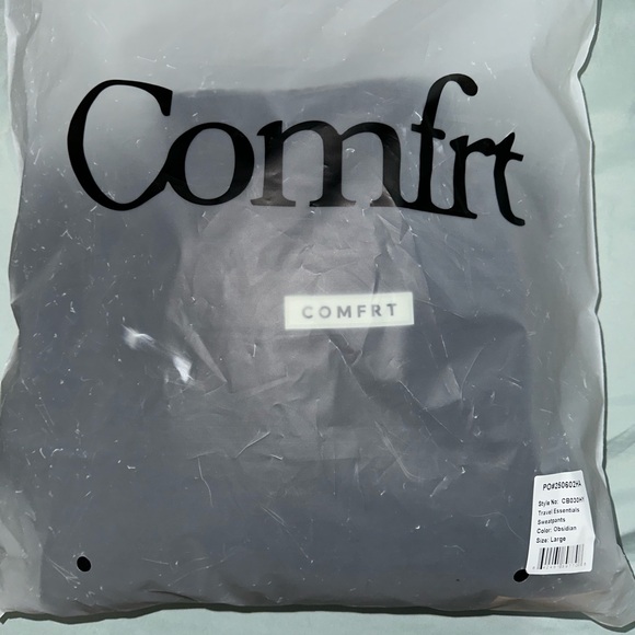 Comfrt | Travel Essentials Sweatpants Obsidian/Black - Picture 2 of 3